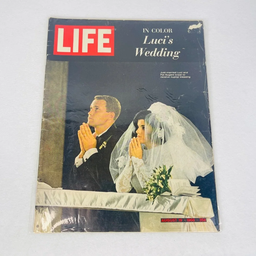 Vintage LIFE Magazine August 19 1966 Luci's Wedding Coca-Cola Ad Back Cover